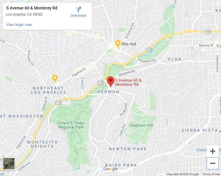 map of avenue 60 and monterey road